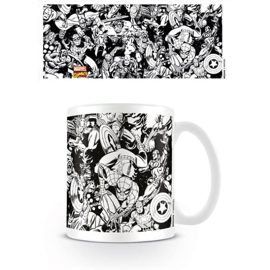 Marvel - Kaffeebecher, Figuren (Weiß/Schwarz) - Image 2