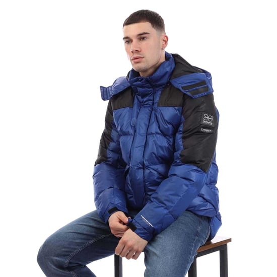 Crosshatch - "Camptor" Jacke für Herren, Verkleidet (Blau) - Image 4