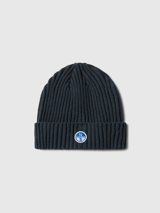 North Sails Beanie Breiter Rippstrick mit Logo-Patch - Image 2