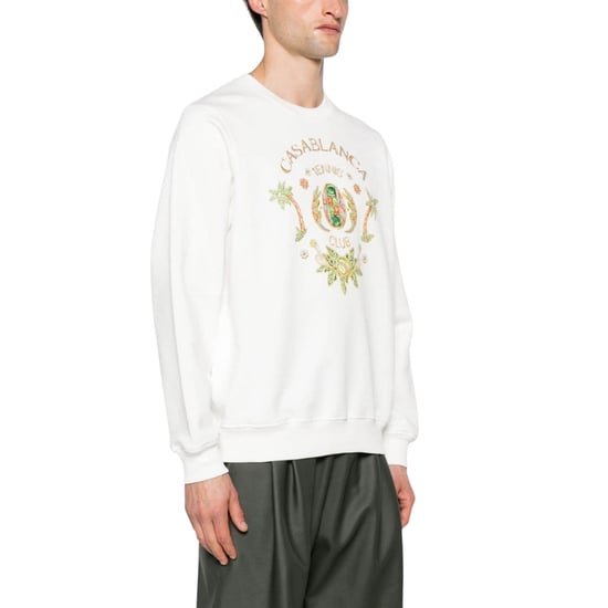 Casablanca Joyaux D' Afrique Tennis Club Bedrucktes Weißes Sweatshirt - Image 3