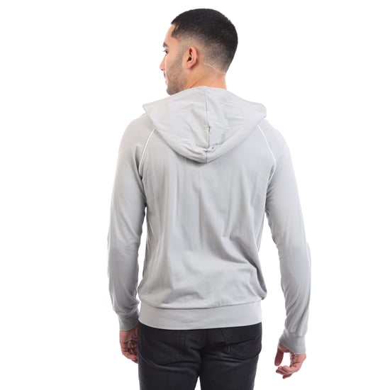 Herren Boss Mix&Match Loungewear Zip-Up Hoodie in Grau - Image 2