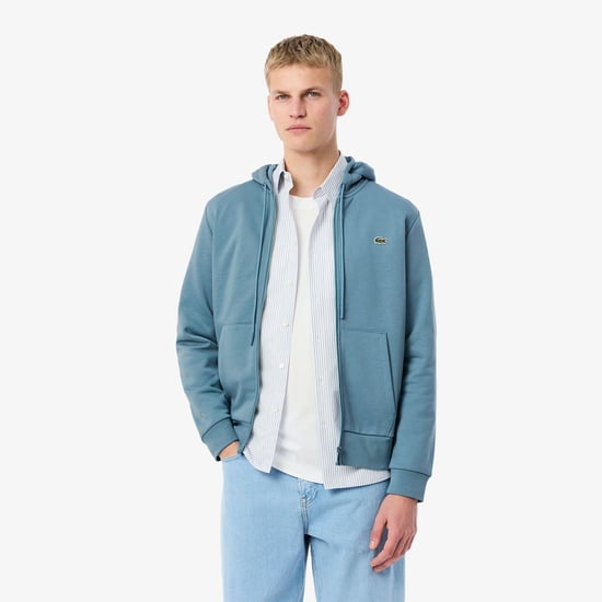 Lacoste - Hoodie mit durchgehendem Reißverschluss für Herren (Blau) - Image 2