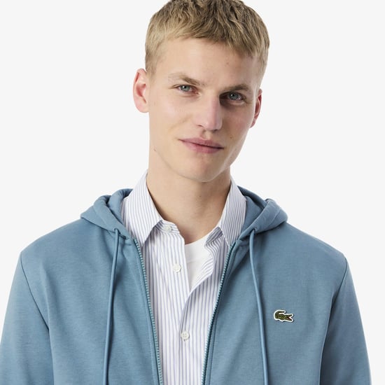 Lacoste - Hoodie mit durchgehendem Reißverschluss für Herren (Blau) - Image 4