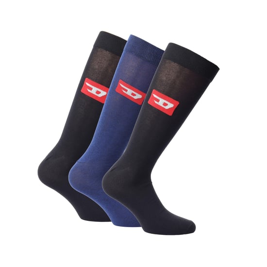 Diesel - "Skm" Socken für Herren/Damen Unisex (3er-Pack) (Schwarz/Blau) - Image 1