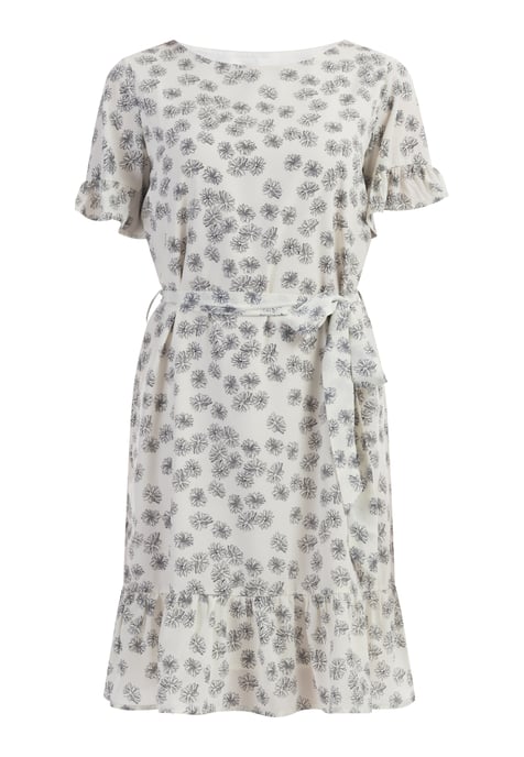 usha Midikleid mit Rüschen Damen wollweiß schwarz - Image 1