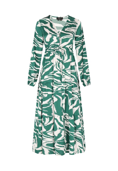Faina Kleid Damen Grün Wollweiss - Image 1