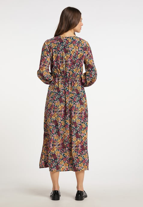 usha Maxikleid mit Blumenprint Damen Grün Mehrfarbig - Image 3