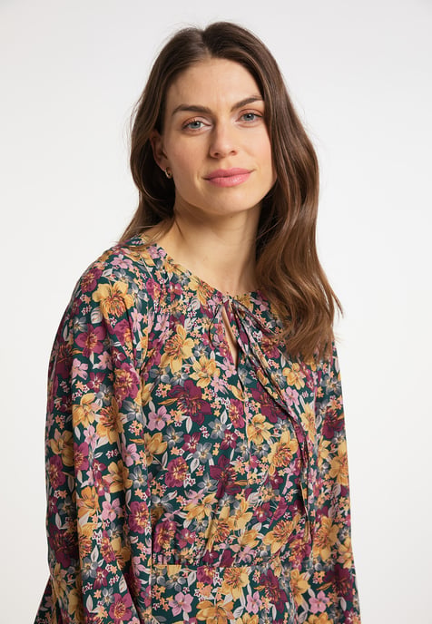 usha Maxikleid mit Blumenprint Damen Grün Mehrfarbig - Image 4