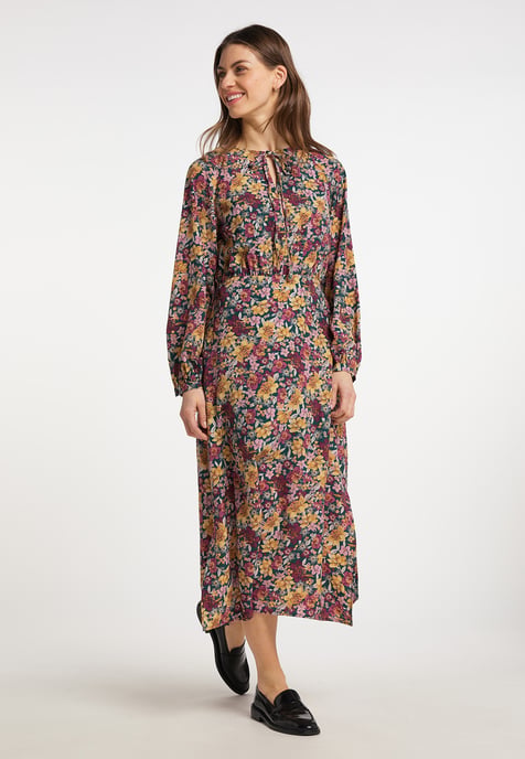 usha Maxikleid mit Blumenprint Damen Grün Mehrfarbig - Image 5