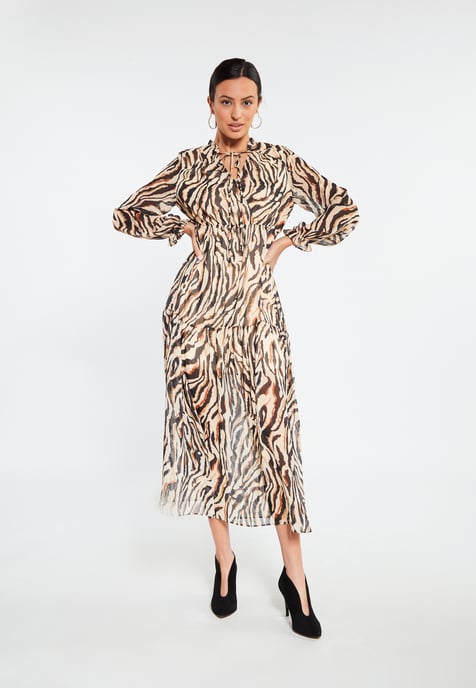 Faina Maxikleid Damen Creme - Image 2