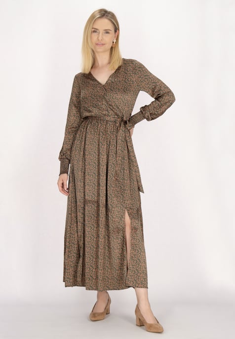 usha Kleid Damen Grün Orange - Image 2