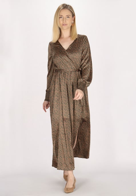 usha Kleid Damen Grün Orange - Image 3