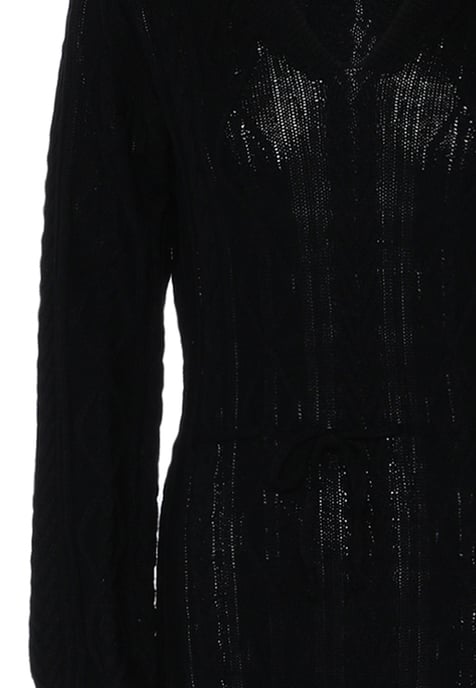 Faina Strickkleid Damen schwarz - Image 3