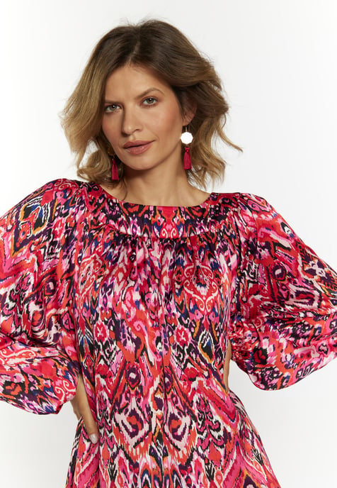 usha Maxikleid Damen Rosa Mehrfarbig - Image 4