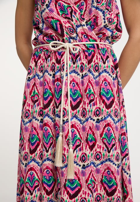 IZIA Maxikleid mit Allover-Print Damen Rosa Mehrfarbig - Image 4