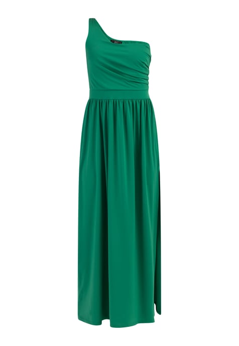 Faina One-Shoulder Maxikleid Damen Waldgrün - Image 1