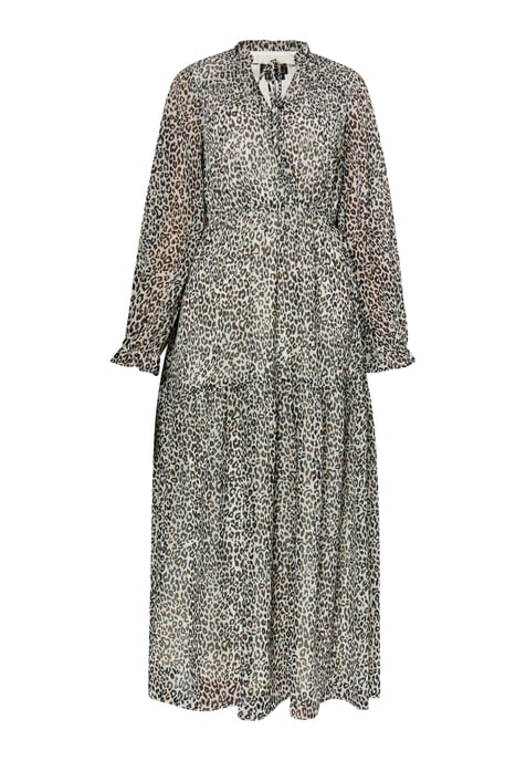 Faina Maxikleid mit Leoprint Damen Weiss Mehrfarbig - Image 1
