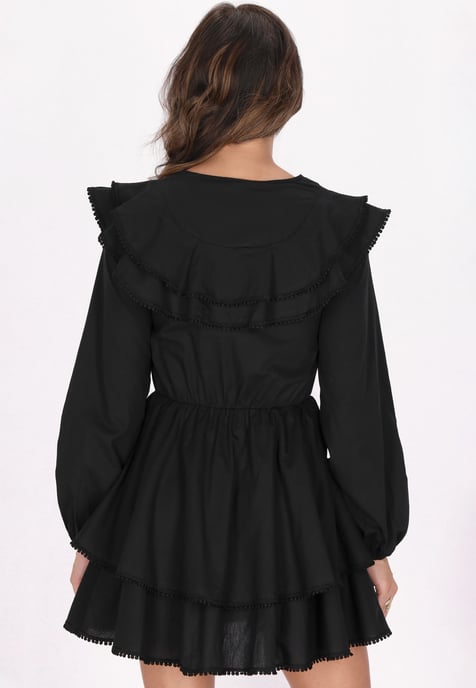 Faina Kleid Damen schwarz - Image 4