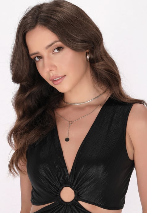 Faina Kleid Damen schwarz - Image 5