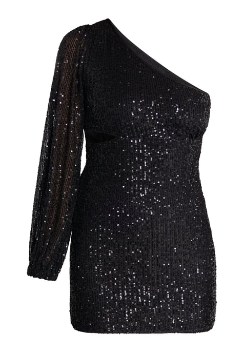 Faina One-Shoulder-Minikleid Damen schwarz - Image 1