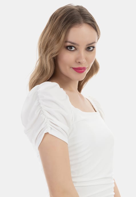 Faina Minikleid Damen weiss - Image 5