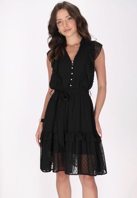 Faina Kleid Damen schwarz - Image 3