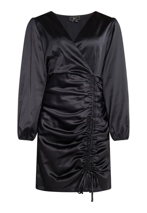 Faina Minikleid aus Satin Damen schwarz - Image 1