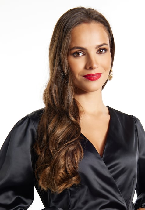 Faina Minikleid aus Satin Damen schwarz - Image 5