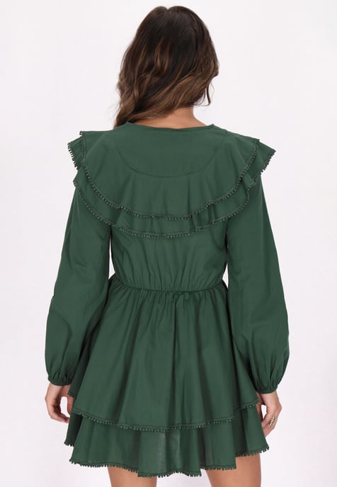 Faina Kleid Damen grün - Image 4