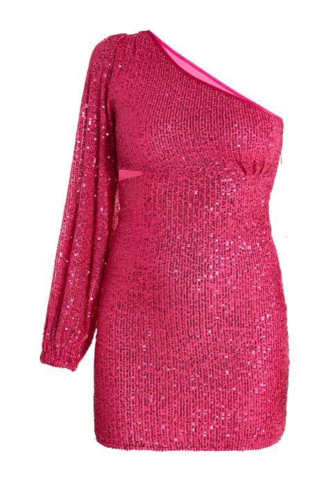 Faina One-Shoulder-Minikleid Damen Rosa - Image 1