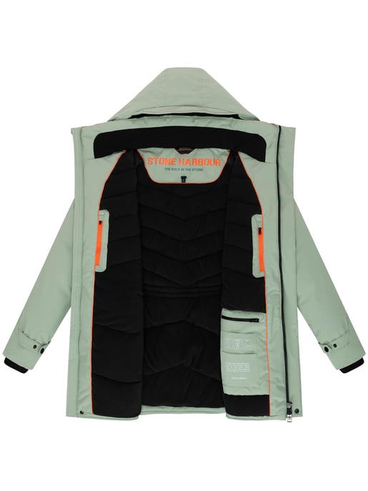 Stone Harbour Herren Winterjacke Emriis mit Fleecefutter & Kapuze - Image 5