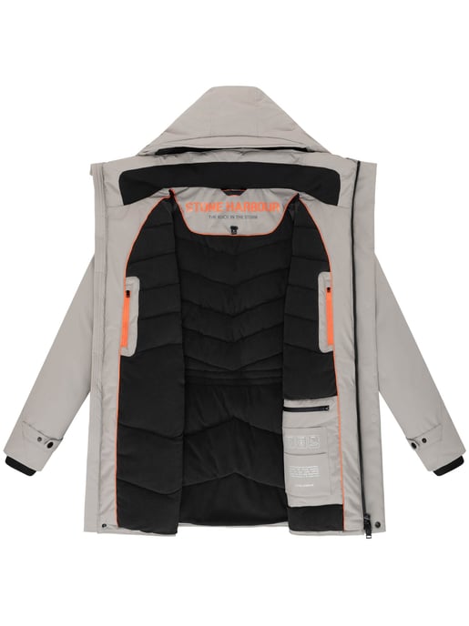 Stone Harbour Herren Winterjacke Emriis mit Fleecefutter & Kapuze - Image 5