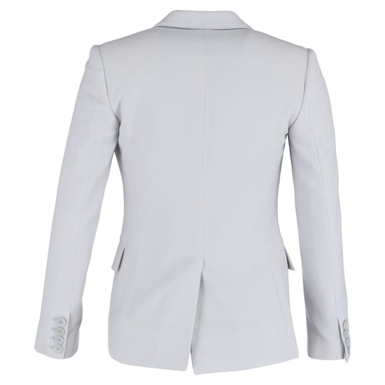 Stella McCartney Einreiher-Blazer mit Taschen aus hellblauer Viskose - Image 3