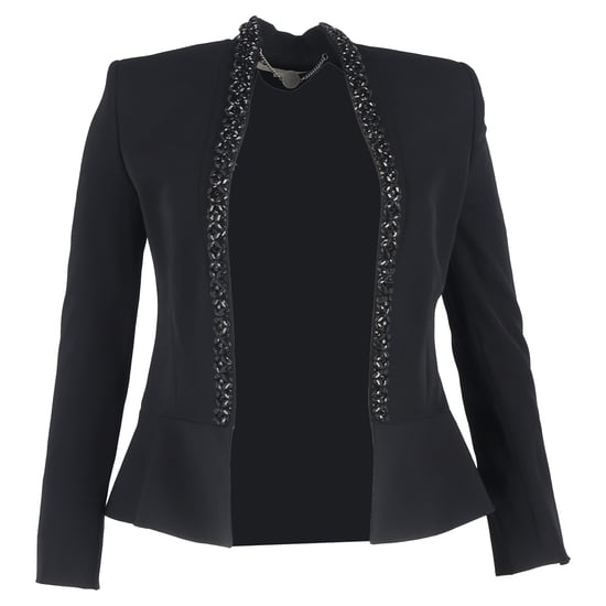 Stella McCartney Verzierter Blazer aus schwarzer Wolle - Image 1