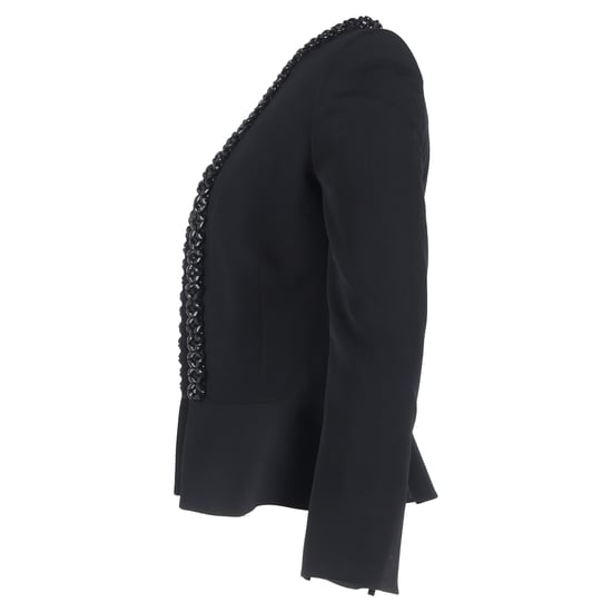 Stella McCartney Verzierter Blazer aus schwarzer Wolle - Image 2
