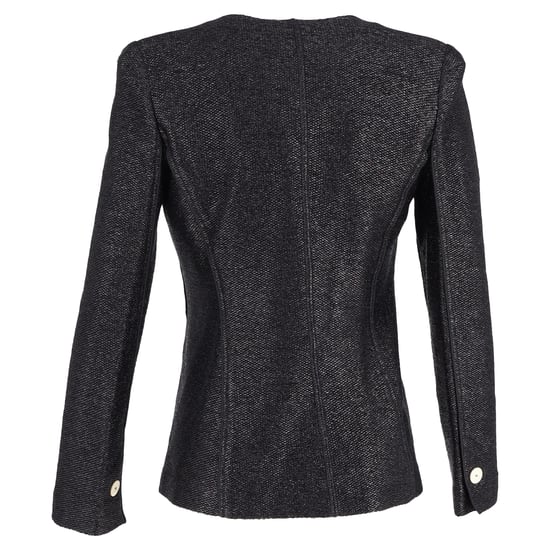 Giorgio Armani Ein-Knopf-Blazer aus schwarzem Polyamid - Image 3