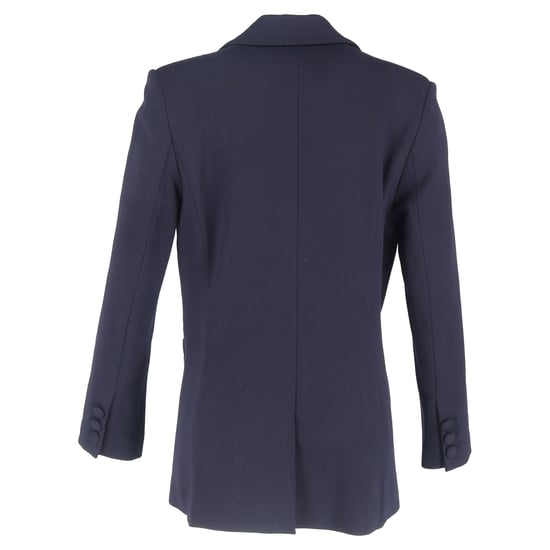 Anine Bing Doppelreihiger Blazer aus marineblauem Polyester - Image 3