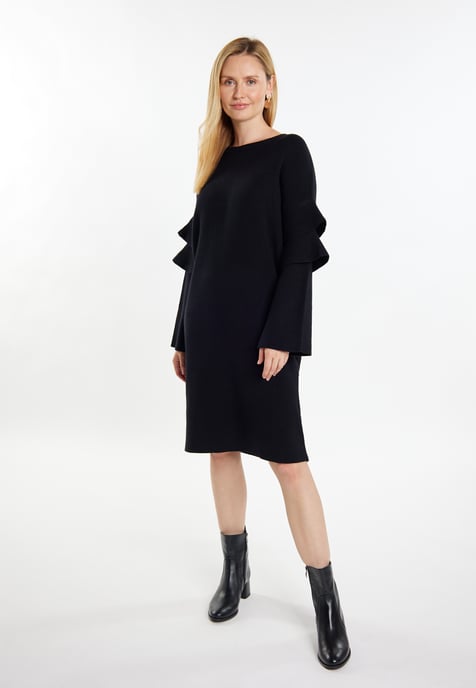 usha Strickkleid Damen schwarz - Image 2