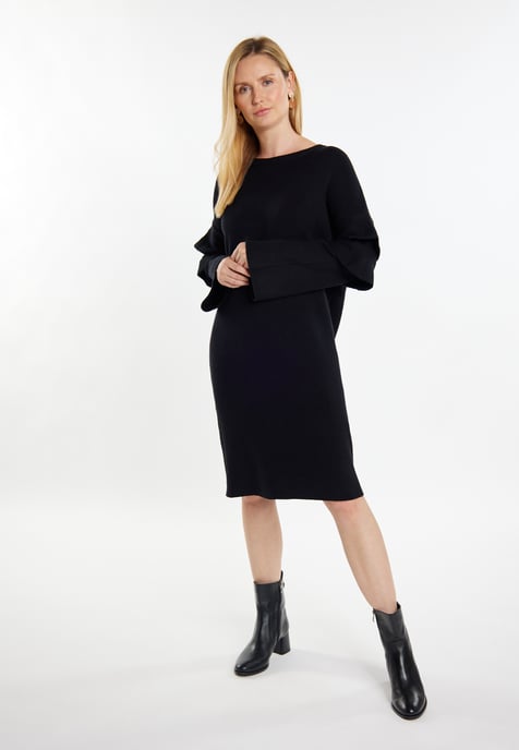 usha Strickkleid Damen schwarz - Image 4