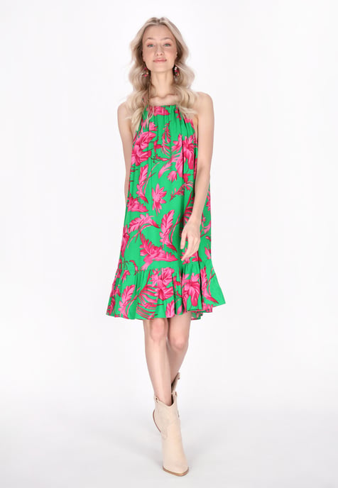 IZIA Kleid Frauen grün rosa - Image 2
