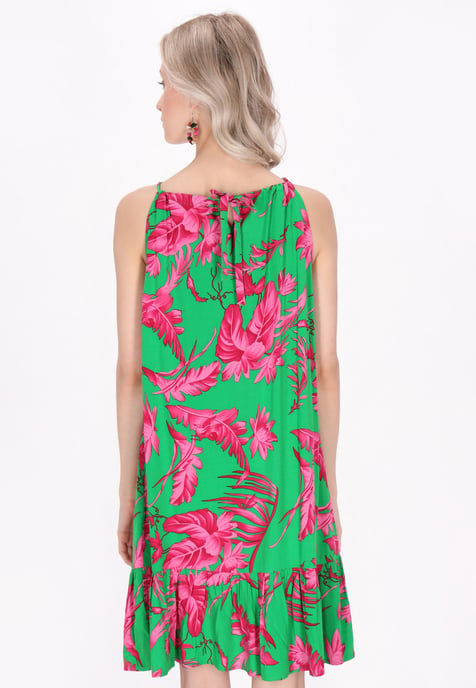 IZIA Kleid Frauen grün rosa - Image 4