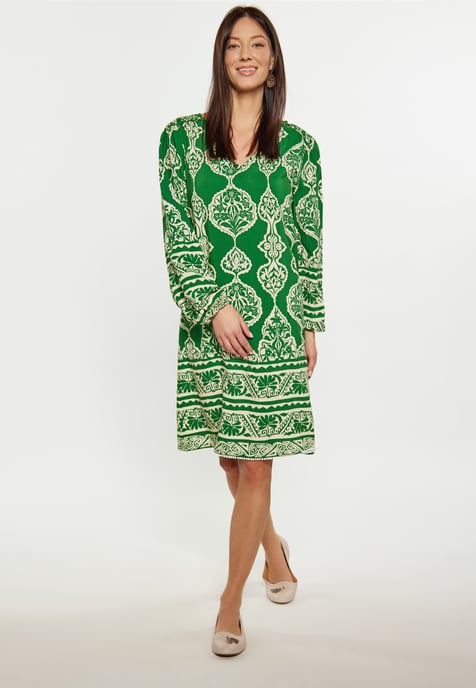 usha Kleid Damen grün Creme - Image 2
