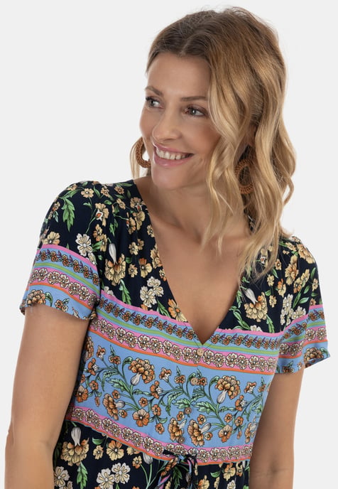 usha Sommerkleid Damen Marine Mehrfarbig - Image 5