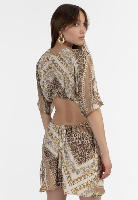 Faina Minikleid mit Cut-outs Damen weiss - Image 4