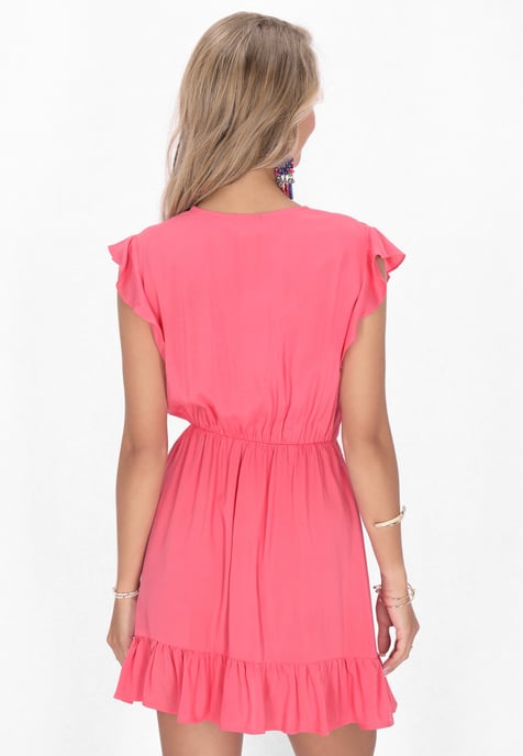 IZIA Kleid Frauen Koralle - Image 4