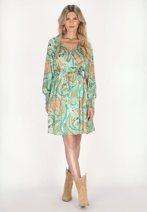 usha Kleid Damen Grün Mehrfarbig - Image 3