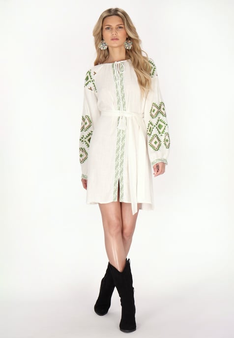usha Kleid Damen weiss - Image 3
