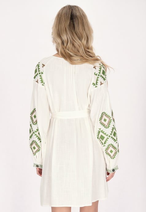 usha Kleid Damen weiss - Image 4