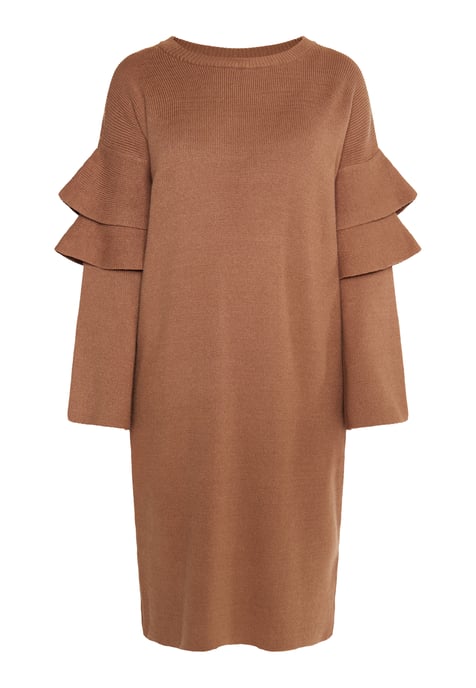 usha Strickkleid Damen Kamel - Image 1