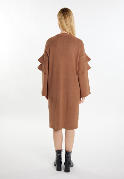 usha Strickkleid Damen Kamel - Image 3